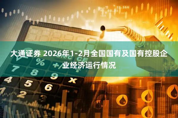大通证券 2026年1-2月全国国有及国有控股企业经济运行情况